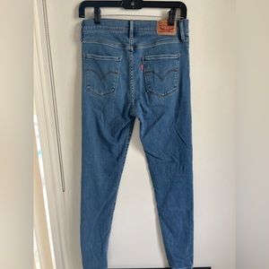 Levi's 720 Super Skinny High rise, 28, blue jeans, real pocket front + back